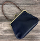 Leather Princess Anne Kiss Lock Purse