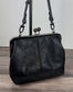 Leather Princess Anne Kiss Lock Purse
