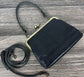 Leather Princess Anne Kiss Lock Purse