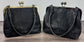 Leather Princess Anne Kiss Lock Purse