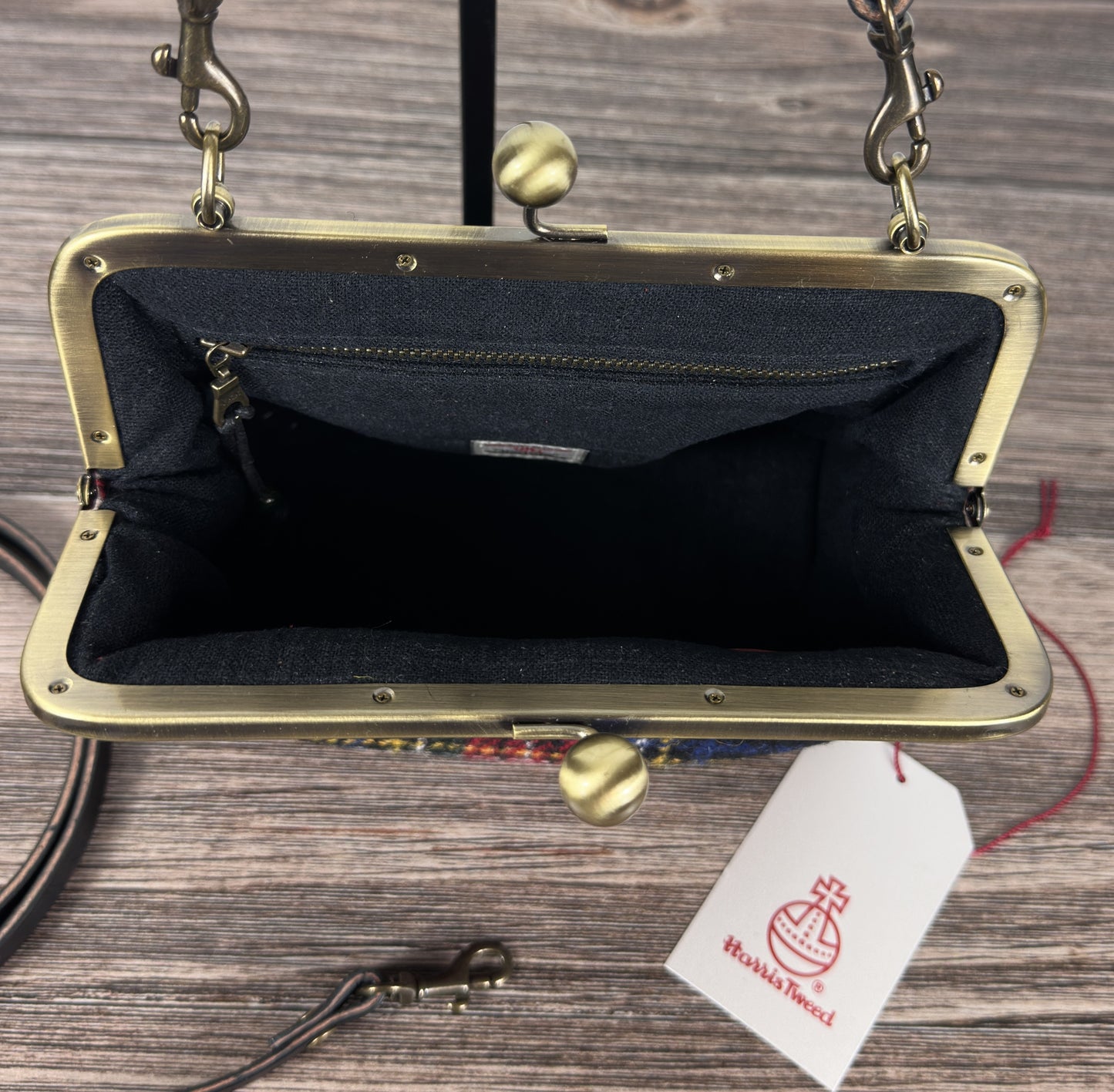 Harris Tweed® Princess Anne Kiss Lock Purse
