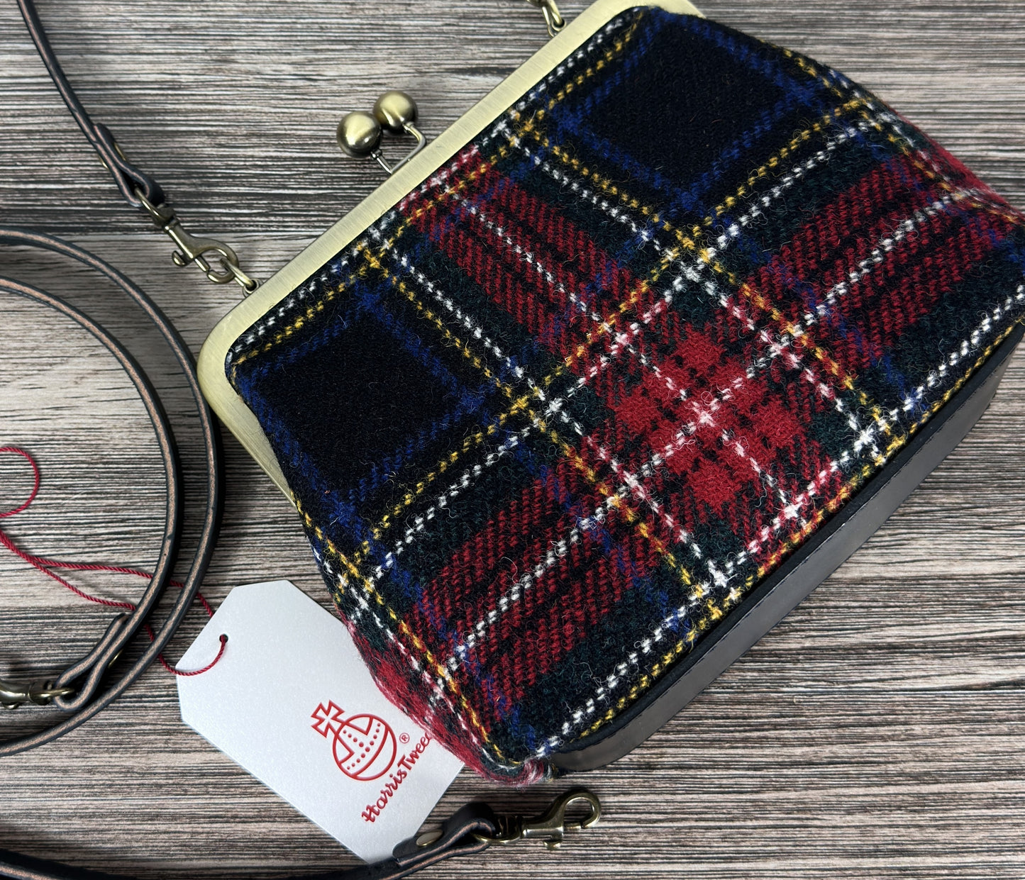 Harris Tweed® Princess Anne Kiss Lock Purse