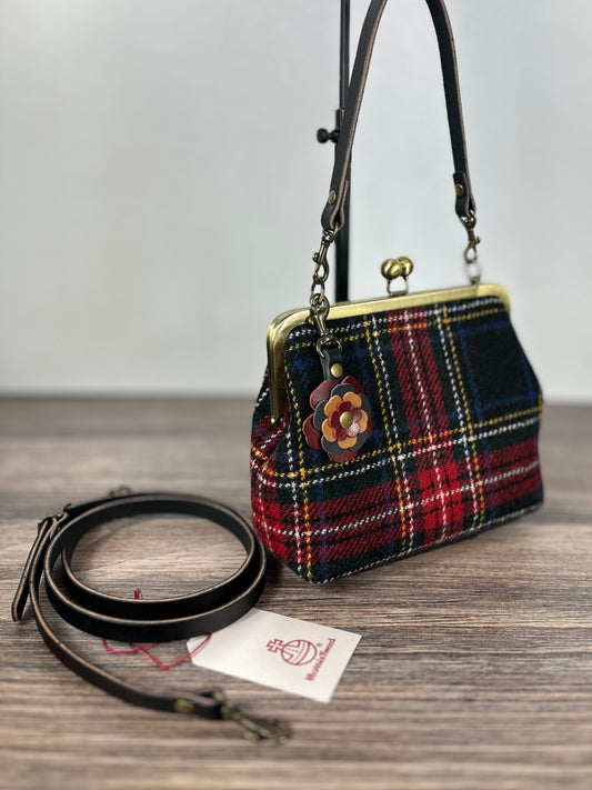 Harris Tweed® Princess Anne Kiss Lock Purse