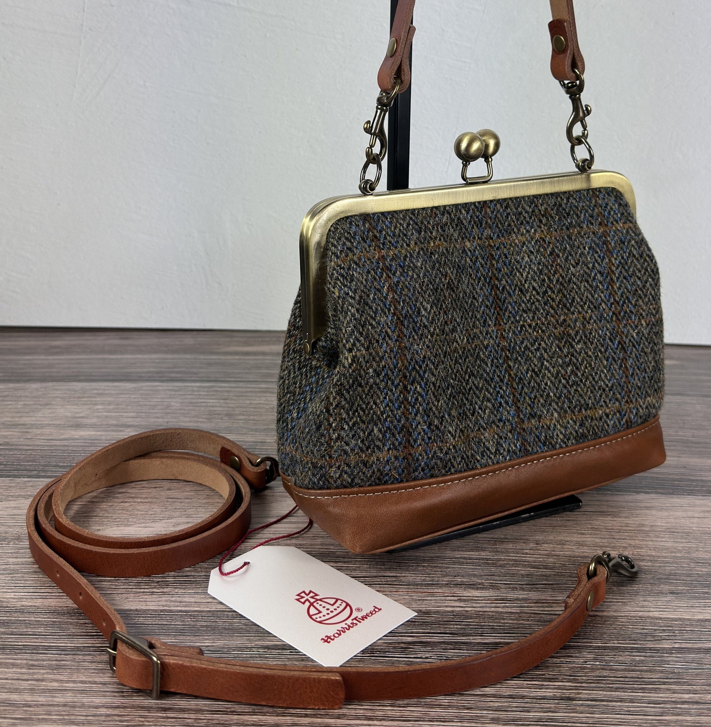 Harris Tweed® Princess Anne Kiss Lock Purse