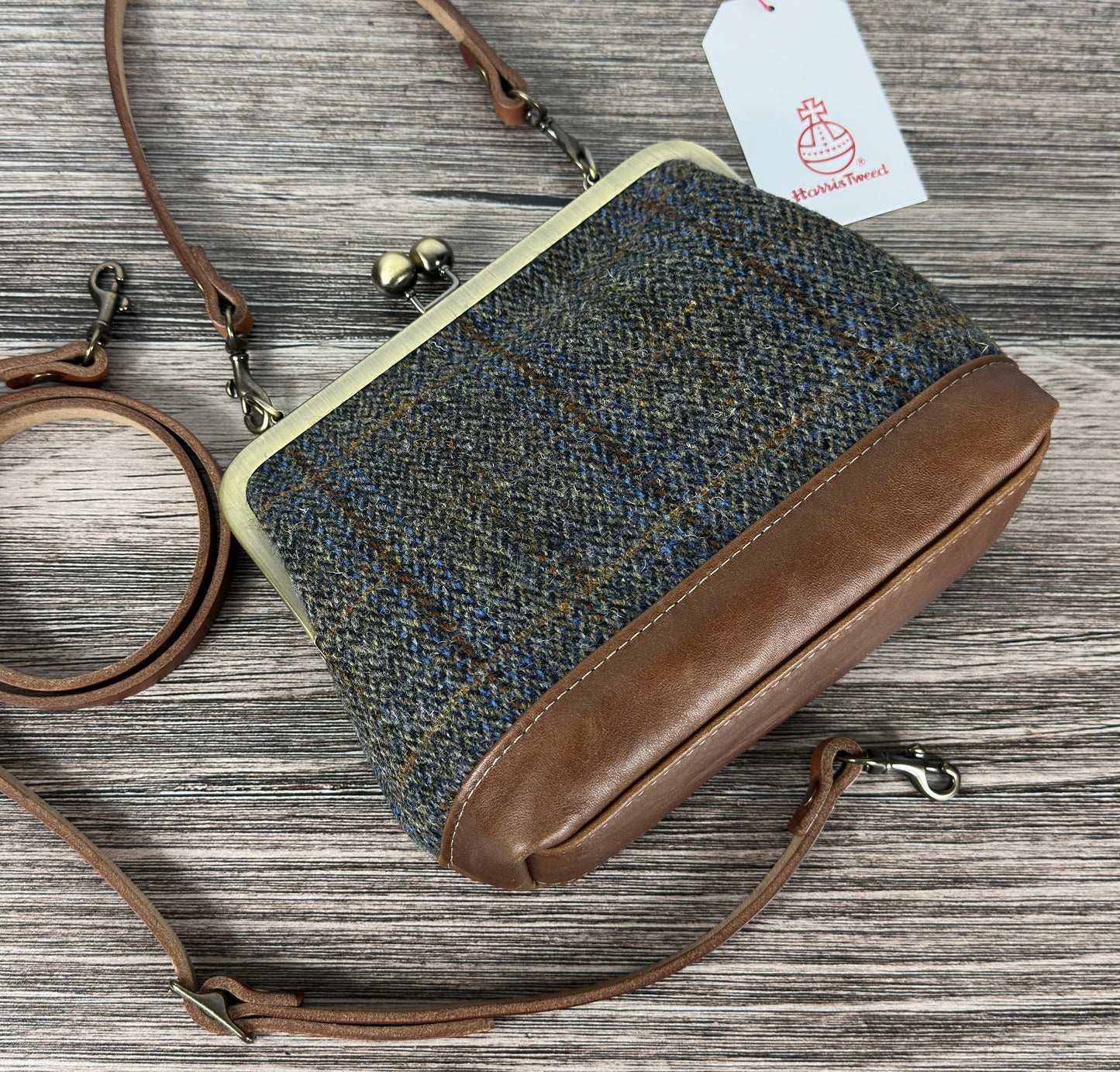 Harris Tweed® Princess Anne Kiss Lock Purse