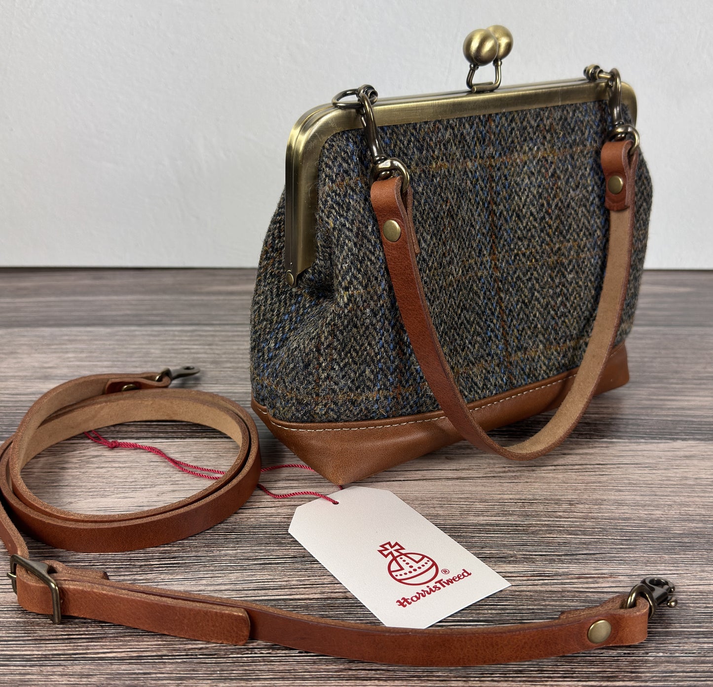 Harris Tweed® Princess Anne Kiss Lock Purse