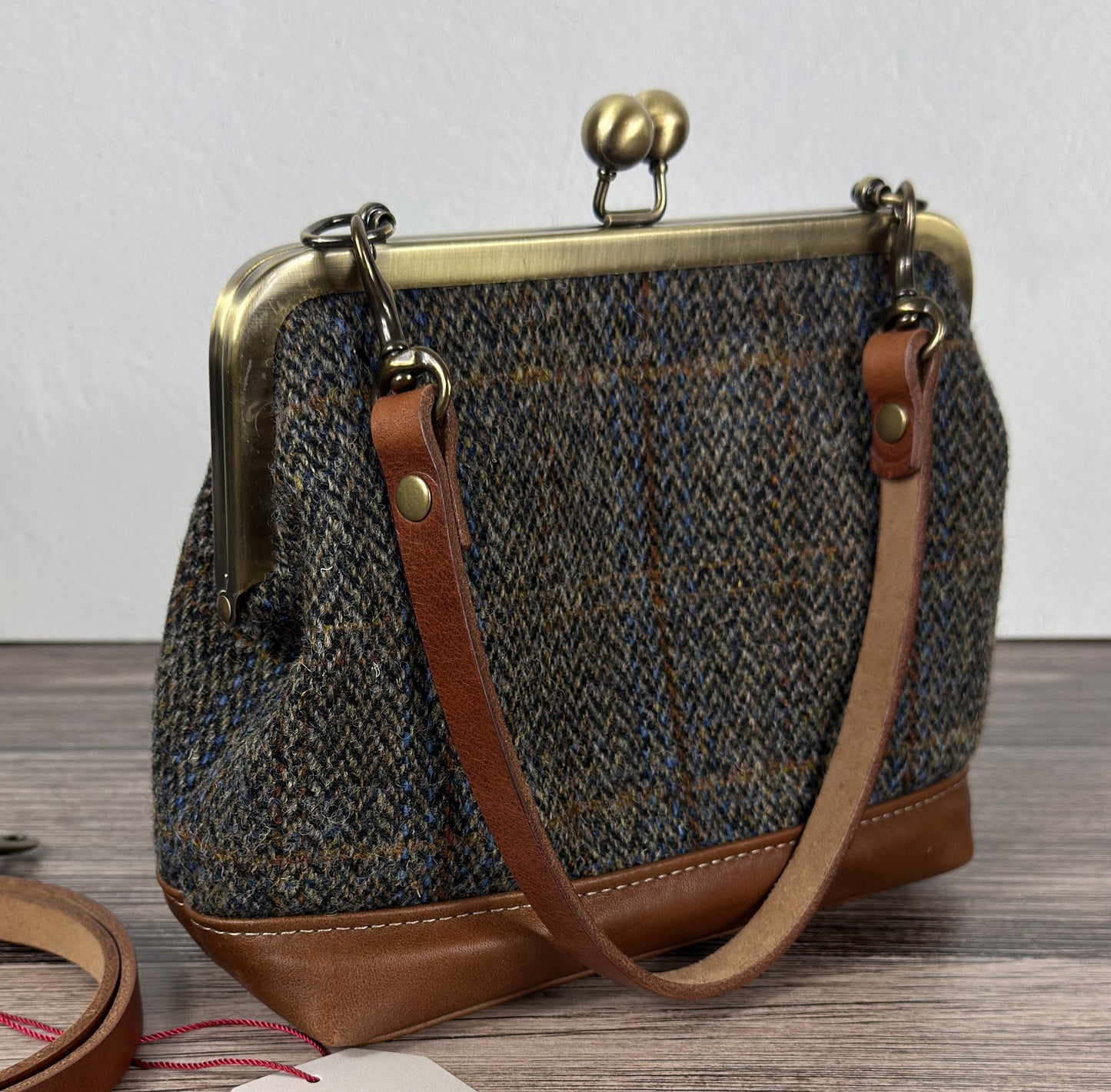 Harris Tweed® Princess Anne Kiss Lock Purse