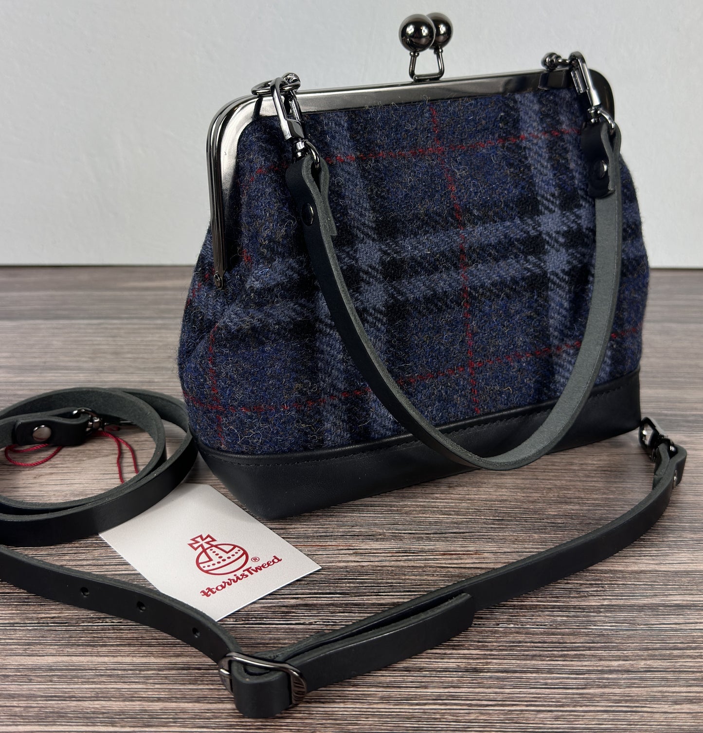 Harris Tweed® Princess Anne Kiss Lock Purse