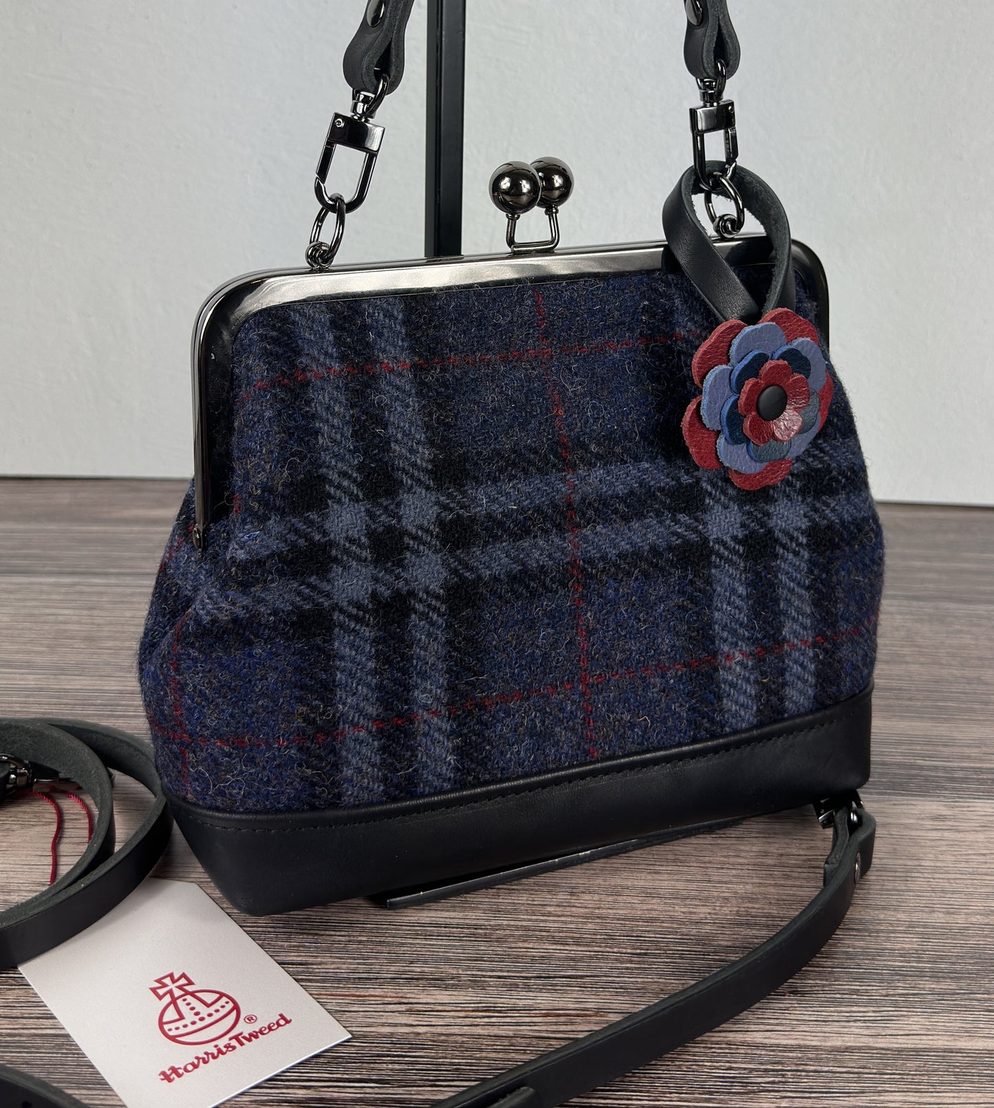 Harris Tweed® Princess Anne Kiss Lock Purse