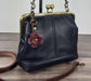 Leather Princess Anne Kiss Lock Purse