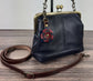 Leather Princess Anne Kiss Lock Purse