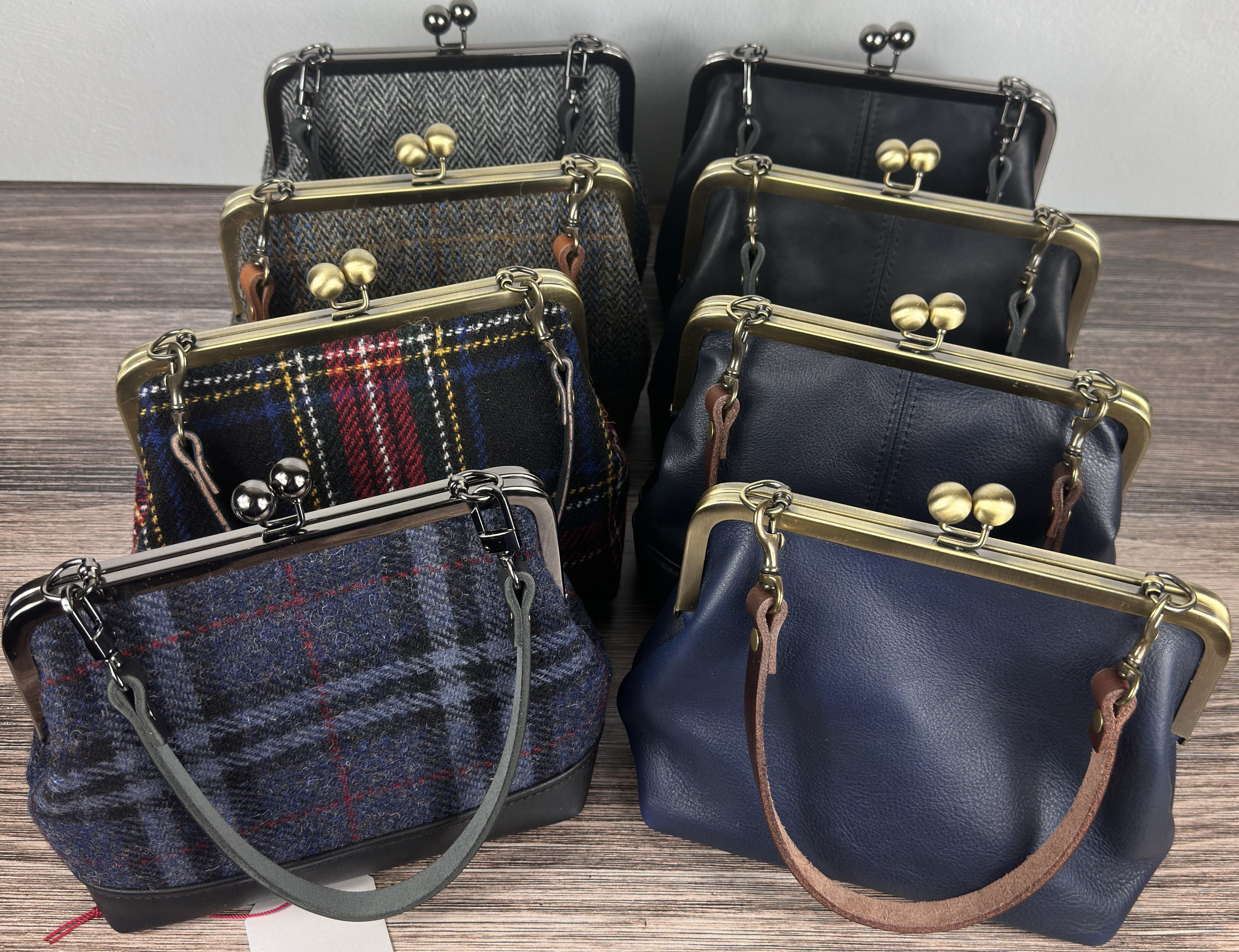 Harris Tweed 小物入れ 3点+Papas小物入れの4点セット Islander Harris