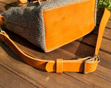 Elegant Artisan-made Biscuit leather buckle strap made from premium full-grain vegetable-tanned leather with Solid brass hardware.
