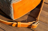 Elegant Artisan-made Biscuit leather buckle strap made from premium full-grain vegetable-tanned leather with Solid brass hardware.