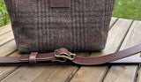 Elegant Artisan-made Dark Brown leather buckle strap made from premium full-grain vegetable-tanned leather with Solid brass hardware.
