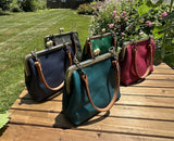 Leather Princess Anne Kiss Lock Purse