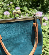 Leather Princess Anne Kiss Lock Purse