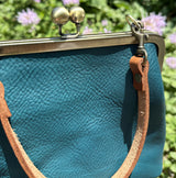Leather Princess Anne Kiss Lock Purse