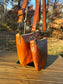 Collection of Holland Island Crossbody bags Sienna Leather and Acorn Leather, 