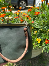 Leather Princess Anne Kiss Lock Purse