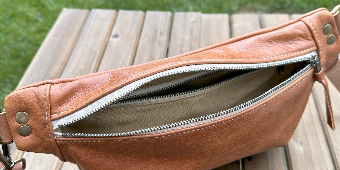 Leather Spinnaker Sling Bag