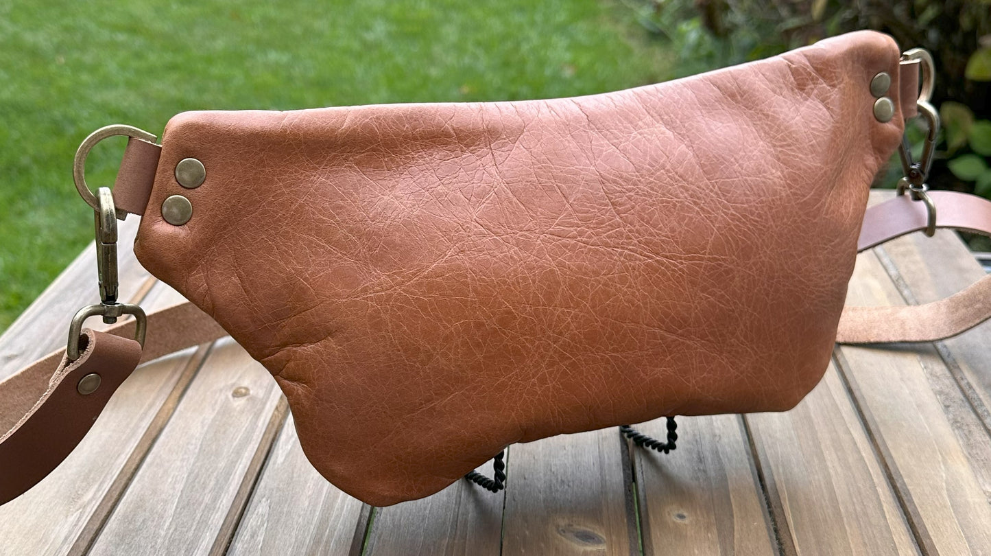 Leather Spinnaker Sling Bag