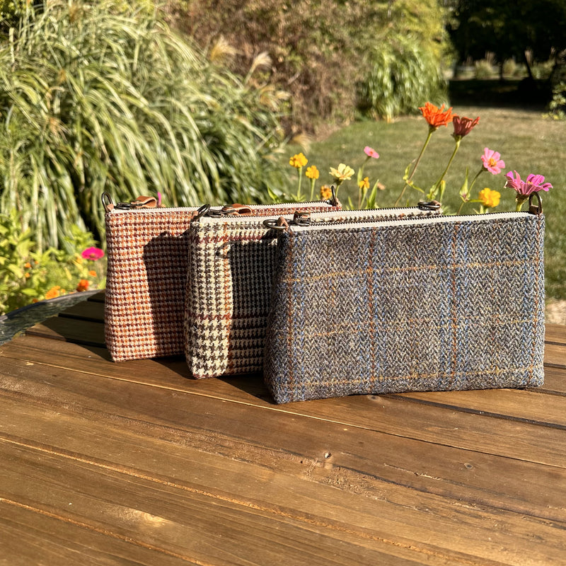 Harris Tweed® Shelly Pouch SquiresCanvasCreations.com