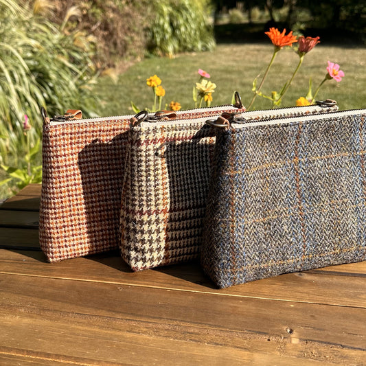 Harris Tweed® Shelly Pouch SquiresCanvasCreations.com