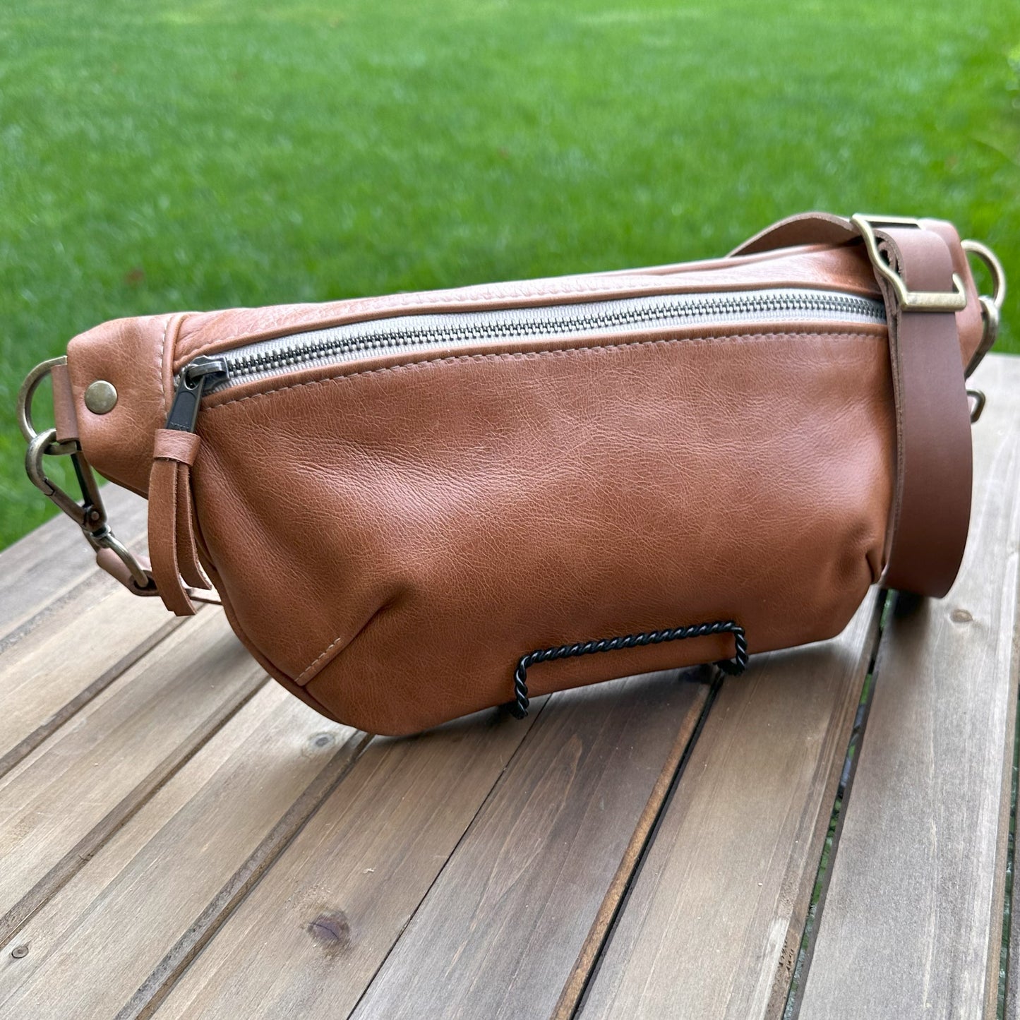 Leather Spinnaker Sling Bag