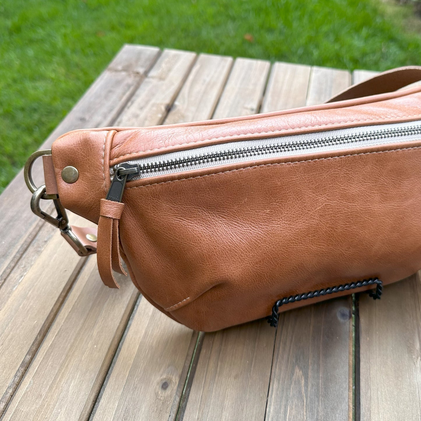 Leather Spinnaker Sling Bag