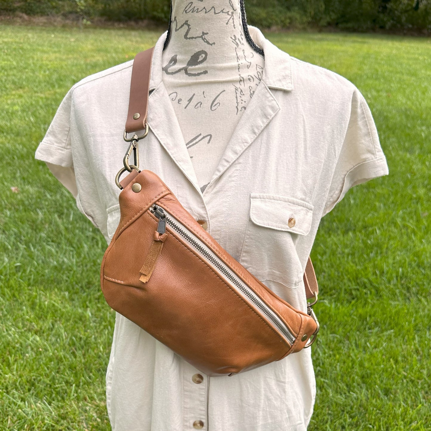 Leather Spinnaker Sling Bag