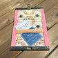 Pink Harris Tweed® with Vintage Honey-Bee Interior and Bronze Flip-Lock City Dock Wallet squirescanvascreations.com