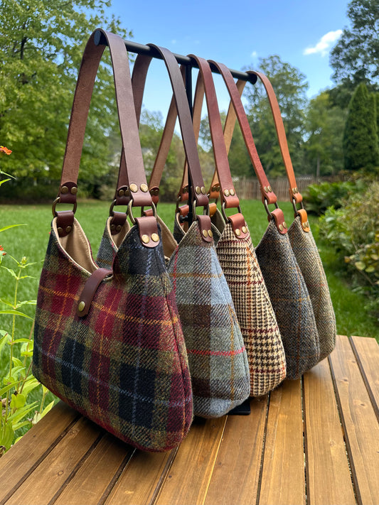 Harris Tweed® Rhode River Shoulder Bag SquiresCanvasCreations.com
