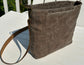 City Brown Bees Waxed Linen Bayside Hobo Bag squirescanvascreations