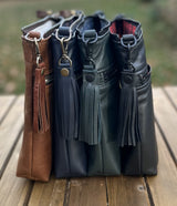Leather Fairhaven Crossbody  SquiresCanvasCreations.com