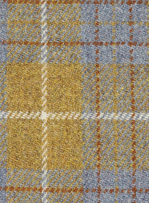 Mustard Yellow & Blue Tartan