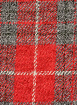 Bright Red & Grey Tartan