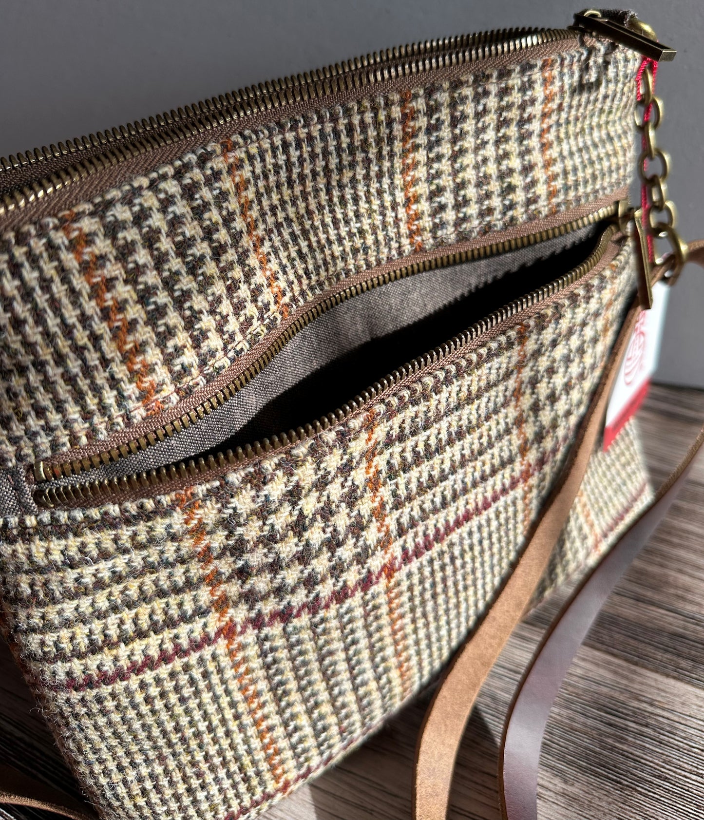 Glen Plaid Harris Tweed® Casey Crossbody SquiresCanvasCreations