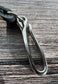 Black Leather with Nickel Japanese Hook Nippon Keychain SquiresCanvasCreations