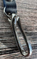 Black Leather with Nickel Japanese Hook Nippon Keychain SquiresCanvasCreations