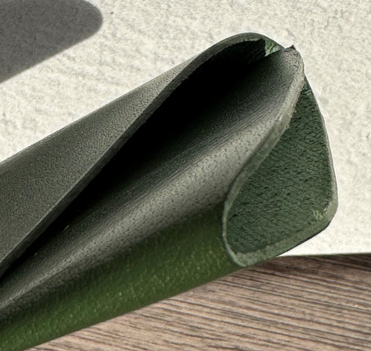 Peacock Green Korba Buffalo Leather Tilghman Island Wallet SquiresCanvasCreations